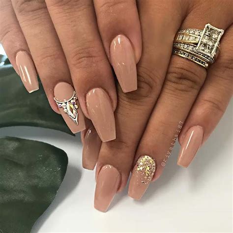 short nude nails|41 Inspiring Nude Nail Ideas Anyone Can Make